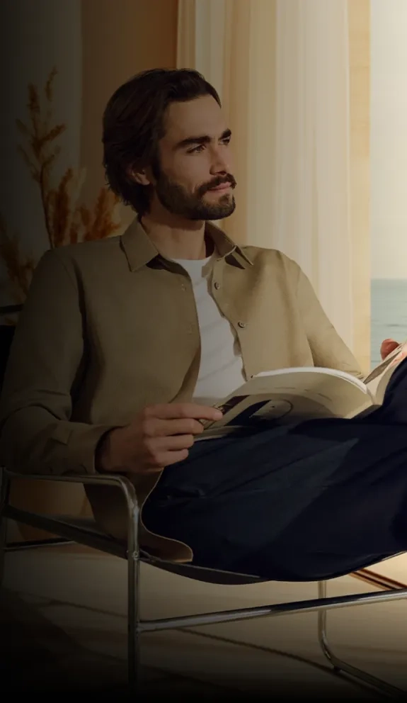 Man sitting