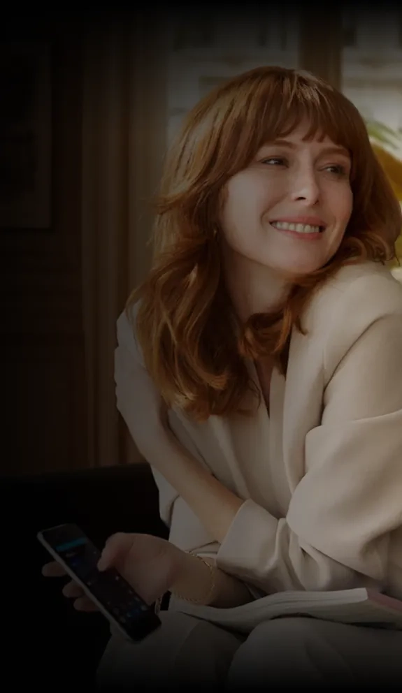 Woman smiling